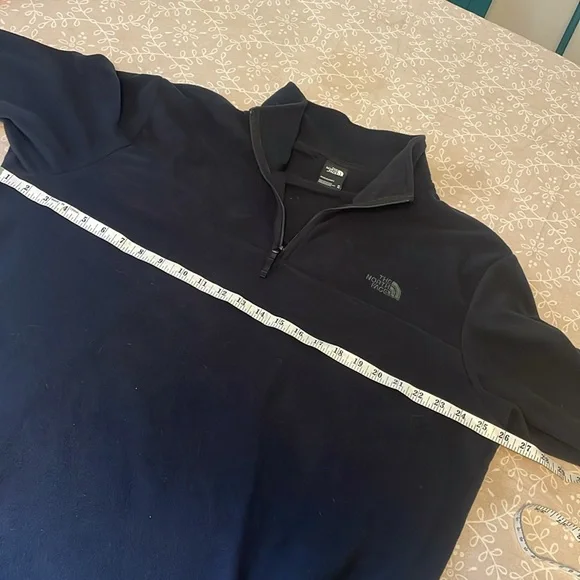 The North Face Men’s black fleece 1/4 zip size XL - Picture 7 of 9